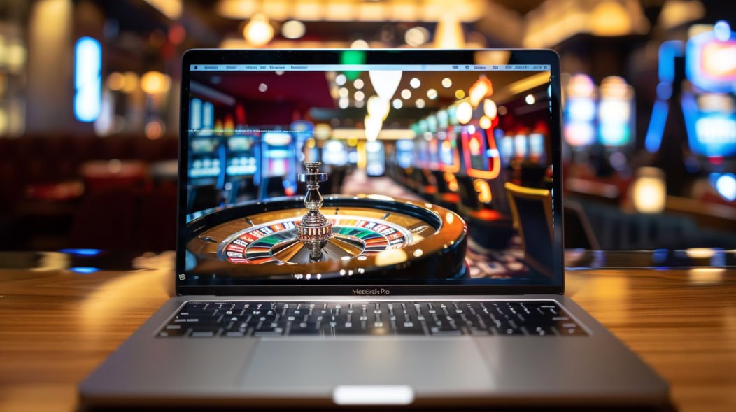 Pemain melakukan taruhan di platform taruhan online
